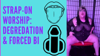 Encouraged Bi Strap-On Worship Degrading POV