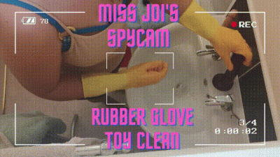Miss Joi's Spycam Rubber Glove Toy Clean