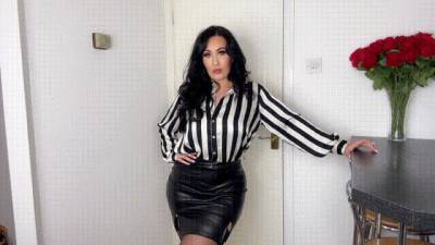 Black & White Strip Satin Blouse JOI!