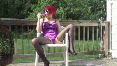 Soaking My Porch In Lingerie