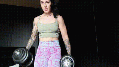 Biceps Curls Worship With Verbal Domination