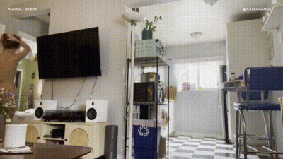 Nudist Pacing Around The House Voyeur POV