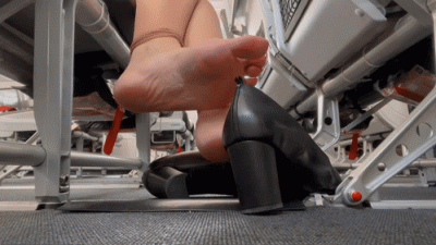 Barefeet Stewardess Tease Inflight