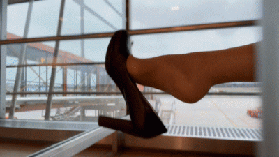 Let's Fly Stewardess Feet Tease