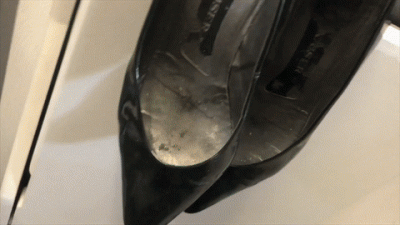 Flight Attendant Shoeplay In Vintage Pumps