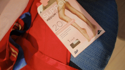 Uniform And Pantyhose Flight Attendant Shoeplay In Nylon