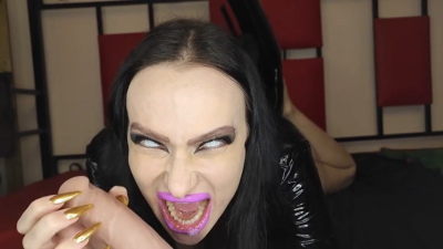 Hungry Zombie Gothic Witch Bites Your Dick POV