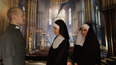 Evil Church: Lustful Nuns Tempt And Corrupt A Priest