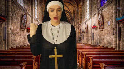 Possessed Demon Nun Plays With Crucifix And Has Sex With The Dark Lord To Get Pregnant With The Antichrist