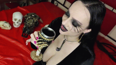 Satanic Witch Performs A Black Magic Ritual To Introduce You To Darkness, Summons Satan To Put His Spirit Into Your Body So You Fuck All The Witch's Holes