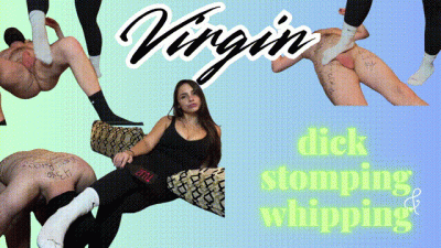 Virgin Dick Stomping & Whipping