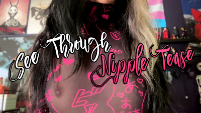 See Through Nipple Tease (With Fabric ASMR)