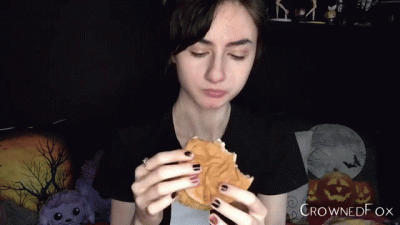 Chicken Sandwich And Water Chugging