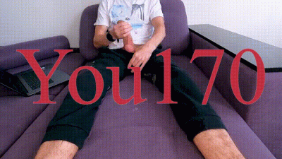 A Guy In Clothes Gets Great Pleasure And Cums With Moans, You Can Jerk Off At The Same Time