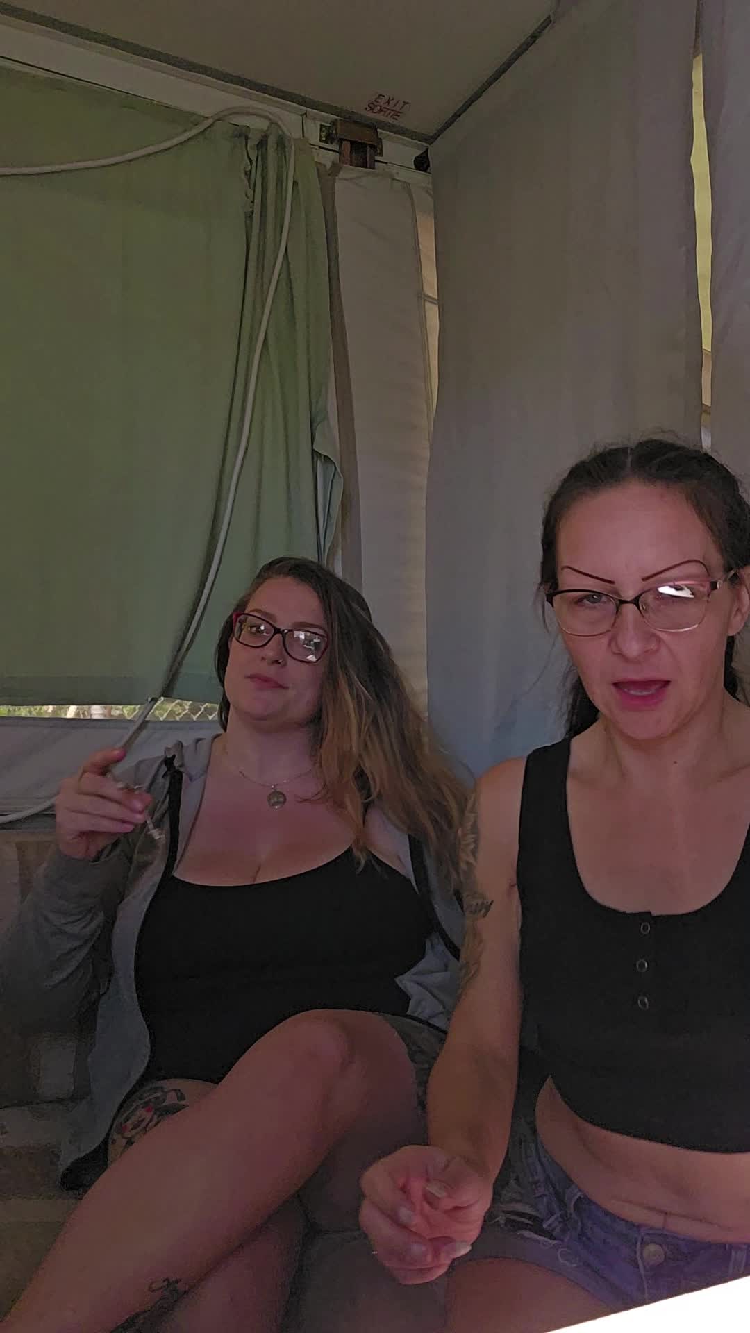 Smelly Feet & Toe Smoking, Foot Fetish Best Friends Tease