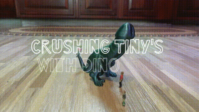 Stomping On Tiny's With Dino Dick