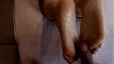 Footjob & Ballbusting From Behind!