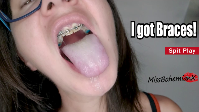 I Got Braces! Spit Play And Kisses First Mouth Tour With Brackets Fetish