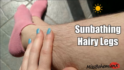 Sunbathing My Hairy Legs In Ankle Socks At Home Before I Shave Them For Summer High Quality