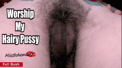 Bury Your Face In My Hairy Pussy Natural Full Bush Tease And Worship