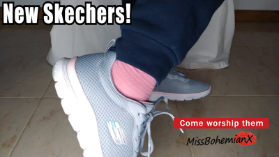 New Skechers Sneakers Tease POV Shoe Fetish