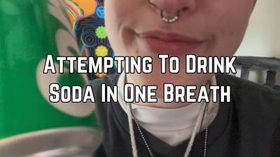 Drinking Sprite And Burping