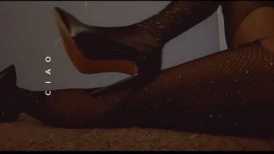 Sexy Rhinestone Stockings In Heels