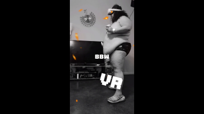 Ssbbw Plays VR Beat Game