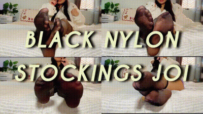 Black Nylon Stocking JOI