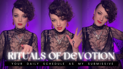 Daily Rituals Of Devotion- Femdom Training, Chastity Discipline & Owned Submissive Lifestyle