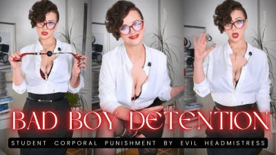 Evil Headmistress Part 3: Chastity Punishment & Ruler Spanking Detention