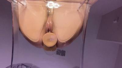 Oily Dildo Riding On Your Face
