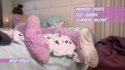 Printed Tights Feet Ignore