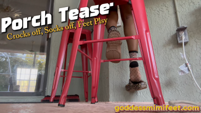 Porch Tease: Crocs Off, Socks Off, Feet Play