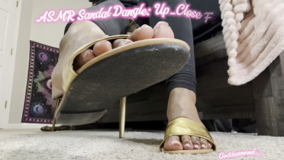 ASMR Sandal Dangle: Up-Close Feet Play