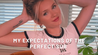 My Expectations Of A Perfect Sub