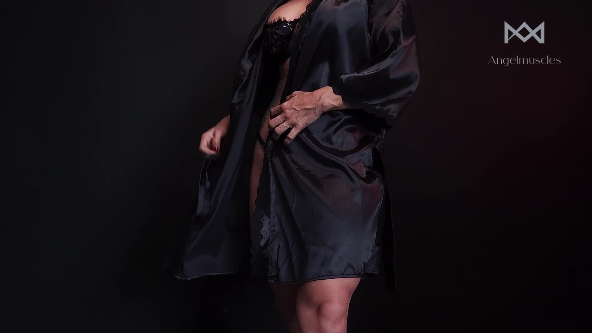 Silk Robe Tease -- Just Enough To Make You Want More