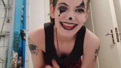Clown Girl In Pink Panties