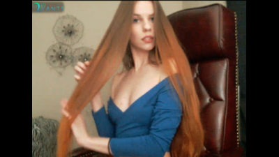 Queen Lucy Playing With Long Pretty Hair