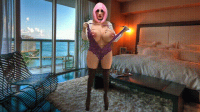 Purple Lingerie Sissy Whore