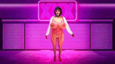 XXX Pink Bodystocking Sissy Stripper