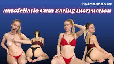 Autofellatio Cum Eating Instruction JOI Dirty Talk Cum Countdown