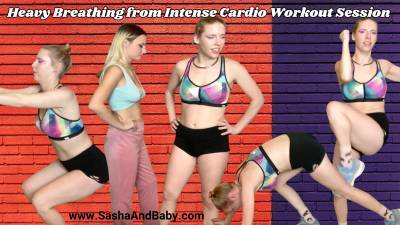 Heavy Breathing From Intense Cardio Workout Session