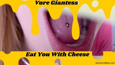 Giantess Vore- Cheese Mukbang