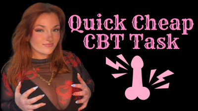 Quick Cheap Cbt Task- Verbal Humiliation Slave Training Tasks Cock Ball Pain Goddess Worship Beta Bitch Degradation Loser Symbol