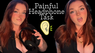 Painful Headphone Task- Torment Hurt Headphones Painful Slave Training Verbal Humiliation Degradation Tasks Loser Beta Bitch