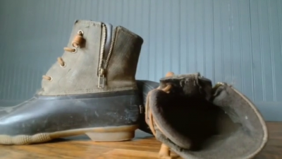 Hiding In My Work Boot