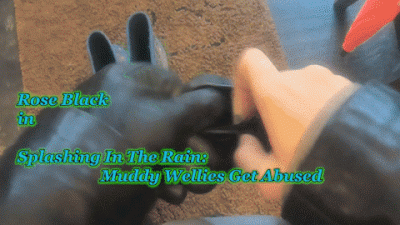 Splashing In The Rain: Muddy Wellies Get Abused