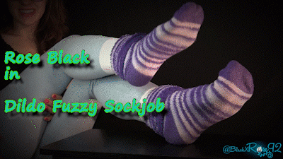 Dildo Fuzzy Sockjob