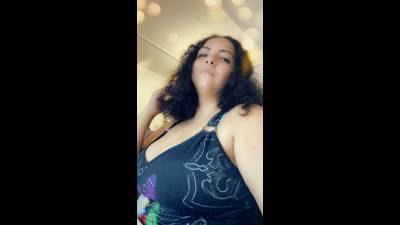 Glancing At My Cleavage